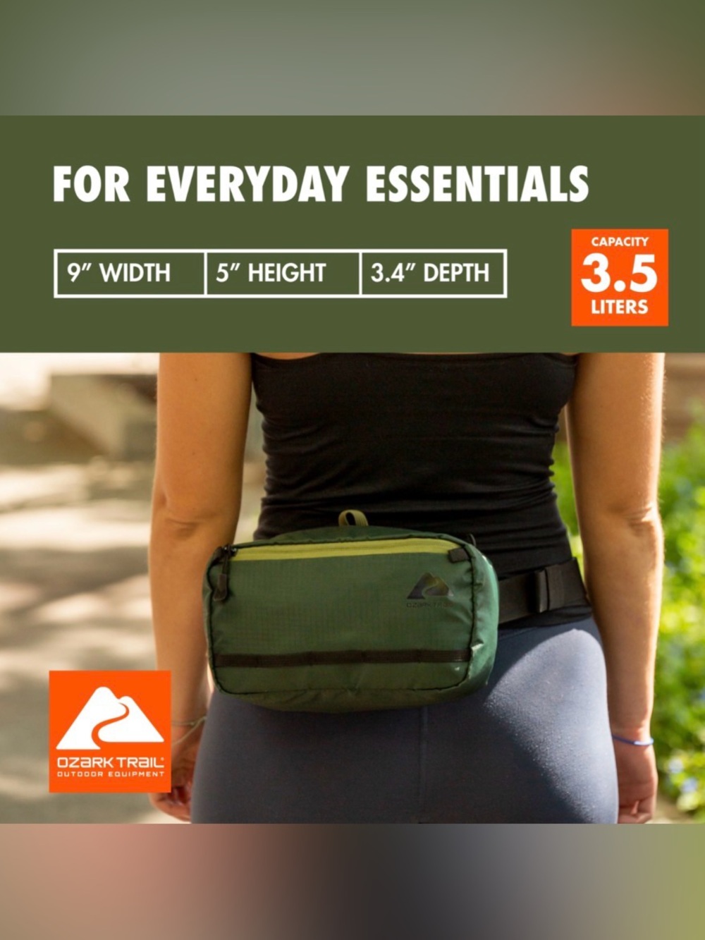 OZARK TRAIL Outdoor Equipment OLIVE GREEN WAIST PACK BAG 🌟NWT🌟 - Picture 6 of 16